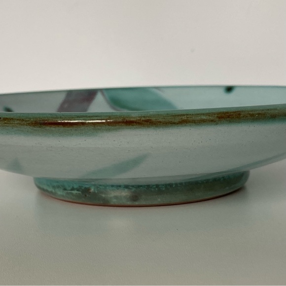 Hand made Pottery Plate with a pear Hand Thrown Signed Burdick 7” Decor EUC - Picture 7 of 15